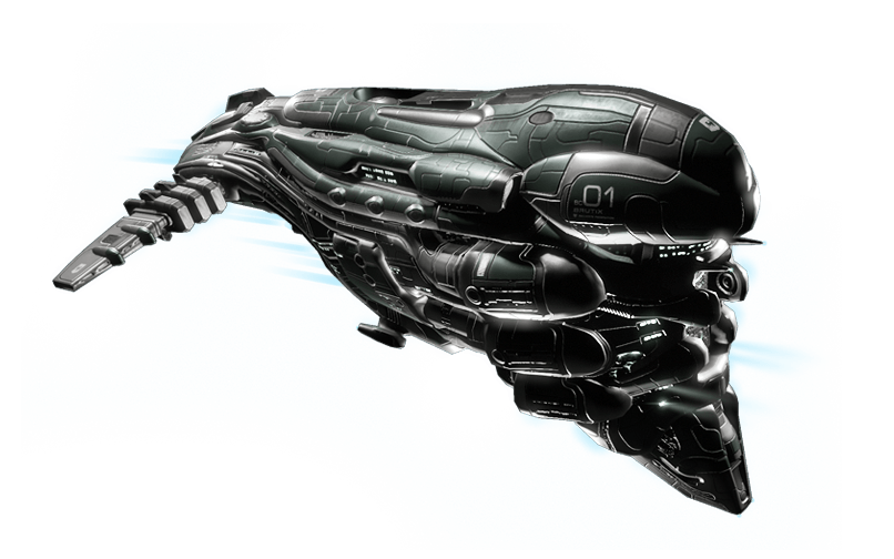 เรือลาดตระเวนรบ «Brutix» ใน EVE Online เรือลาดตระเวนรบ «Brutix» ใน EVE Online